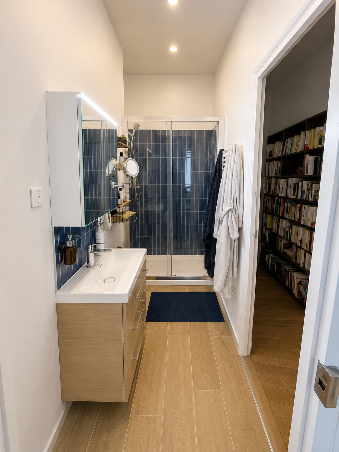 Salle de bain parents après les travaux